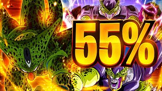 HOW GOOD IS AGL TRANSFORMING PERFECT CELL WITHOUT DUPES 55 DBZ Dokkan Battle [upl. by Mecke]