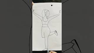 XYZ  How to draw Girl art drawing girldrawing shorts [upl. by Durwood]