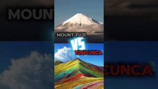 Mount Fuji vs Vinicunca facts comparison mountfuji vinicunca mountains [upl. by Peltier393]