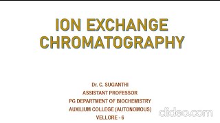 Ion exchange chromatography [upl. by Odnanref17]