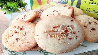 Delicious 3Ingredients Butter Cookies by Daily Flavors [upl. by Annaid]