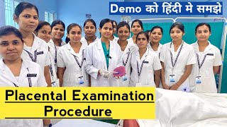 Placental examination demo fetal surface maternalumbilical cord examinationProcedure [upl. by Asirem67]