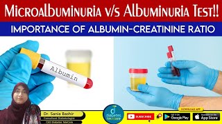 Microalbuminuria vs Albuminuria Test for Diabetes Kidney Disease Diabetes in Urdu [upl. by Sinaj568]