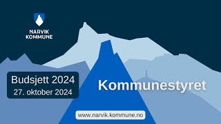 Narvik kommunestyre  Budsjett presentasjon fra rådmann  27102023 [upl. by Drallim]