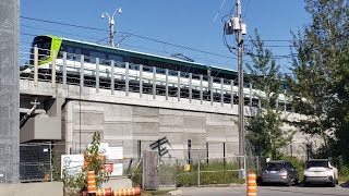 MONTREAL REM Testing at Deux Montagnes New Station Under Construction [upl. by Lleddaw151]