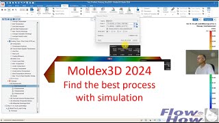 Find the best process with simulation Moldex3D2024 by FlowHow® [upl. by Nuawtna702]