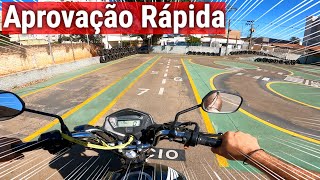 EXAME PRÁTICO de MOTO no DETRAN PR [upl. by Ahsauqram]