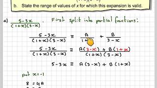 Expanding using partial fractions and the binomial theorem [upl. by Yedarb804]