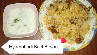 Hyderabadi Beef Biryani 😋  tastyfood food biryanirecipe [upl. by Theran264]