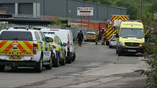 Light Aircraft Crashes at Derbyshire Industrial Estate [upl. by Aidyl527]