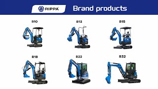 Rippa mini excavator full range models [upl. by Cynthia]