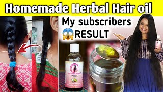 OMG😱 2 மாசத்துல 2 மடங்கு RESULT 🤩 BEST Homemade Herbal Hair growth oil  Jegathees meena hair oil [upl. by Lennox]