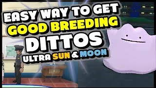 EASY WAY TO GET GOOD BREEDING DITTOS IN POKEMON ULTRA SUN AND ULTRA MOON [upl. by Jamal]