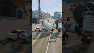 Realistic Highway Car Crashes 121 [upl. by Asil]