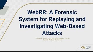 USENIX Security 24  WEBRR A Forensic System for Replaying and Investigating WebBased Attacks [upl. by Ahset]