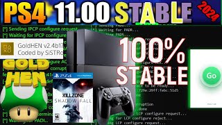 PS4 Jailbreak 1100  GoldHen24b18  100 Stable  Latest Loader [upl. by Elcin344]