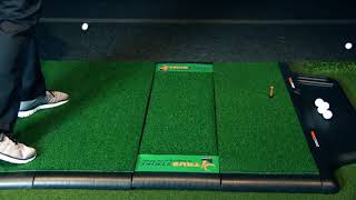 TrueStrike Golf Mats  Lets you hit down and through the shot [upl. by Atteuqehs]