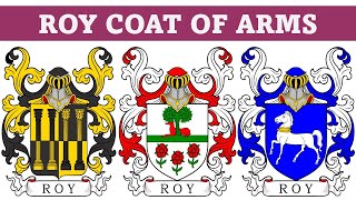 Roy Coat of Arms amp Family Crest  Symbols Bearers History [upl. by Ledda]