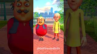 Motu Patlu vs Ghasitaram  What should Ghasitaram do  Funny Animation ytshorts viral [upl. by Yehtomit]