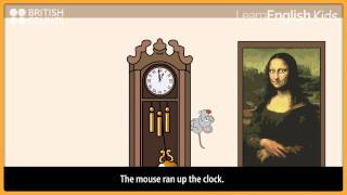 Hickory dickory dock  Nursery Rhymes amp Kids Songs  LearnEnglish Kids British Council [upl. by Alva]