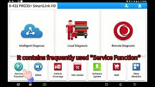 LAUNCH X431 PRO3S SmartLink HD  Service Function [upl. by Crispen779]