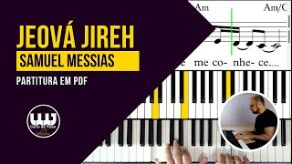 Jeová Jireh  Piano Solo  Partitura em PDF [upl. by Kablesh]