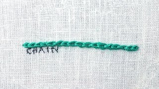 How to do a Chain Stitch [upl. by Oterol]