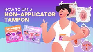 How to Use a NonApplicator Tampon A StepbyStep Guide for Beginners 💃🏻💖 [upl. by Bartie]