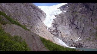 Briksdal Glacier  entering the Jostedalsbreen National Park [upl. by Frerichs]