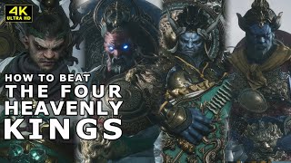 BLACK MYTH WUKONG  HOW TO BEAT THE FOUR HEAVENLY KINGS  BOSS FIGHT [upl. by Htaras547]