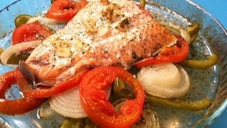 Salmon al horno en salsa de mantequilla 💥 [upl. by Shira513]