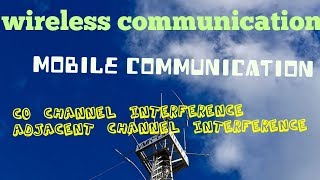 Co channel and adjacent channel interference in mobile communication [upl. by Ecyac]