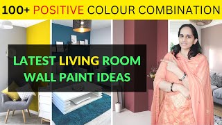 100 Living room colour combinations 2022  room colour combination  wall paint ideas for hall [upl. by Tshombe]