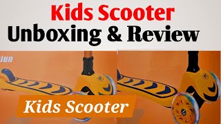 Unboxing and Review of Kids ScooterKids skate Scooter Review in malayalam video [upl. by Sam]