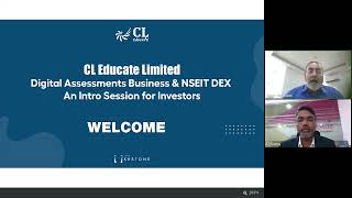 CL Educate Limited CL Digital Assessments Business amp NSEIT DEX [upl. by Eirelav]