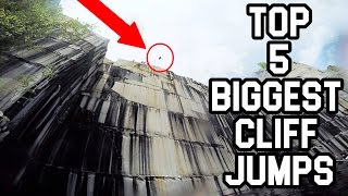 TOP 5 BIGGEST CLIFF JUMPS EVER Best of Chase Reinford [upl. by Atnek]