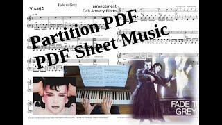 Fade to Grey  Visage  Cover Piano Tutorial  Partition PDFPiano PDF Sheet Music NEW WAVE Piano [upl. by Lemrej473]