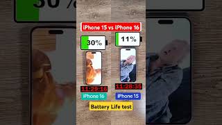 iPhone 16 vs iPhone 15 Battery Life Worth the Upgrade shorts [upl. by Hanway]