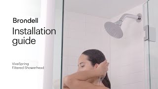 How to install Brondell VivaSpring Filtered Shower Head [upl. by Annairda]