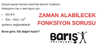 Ösym Yazmış Gibi Fonksiyon Sorusu  Barış Yayınları [upl. by Cybil]