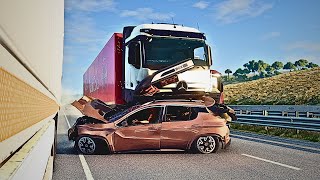 BeamNG Drive  Dangerous Overtaking Crashes 7 [upl. by Hsac]