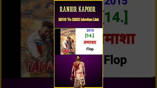 Ranbir Kapoor Movies List 2013 To 2022 All Movies List Verdict Box Office Report shorts [upl. by Retsevel173]