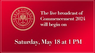 Baker College 2024 Commencement Ceremony 51824 at 1 PM [upl. by Gustavus633]