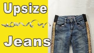 How to upsize jeans in waist and hips Adjusting [upl. by Heim]