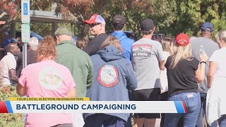 Battleground campaigning in North Carolina [upl. by Nahk]