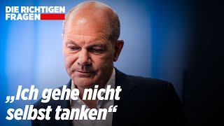 Olaf Scholz kennt den Spritpreis nicht  Die Richtigen Fragen [upl. by Hasin553]