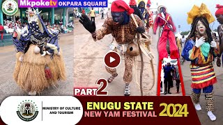 masquerades  Enugu State New Yam festival 2024 [upl. by Fancie]