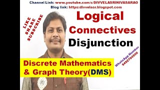 Disjunction  Logical Connectives  Discrete Mathematics and Graph Theory  DMS  MFCS  DMGT [upl. by Sylvia146]