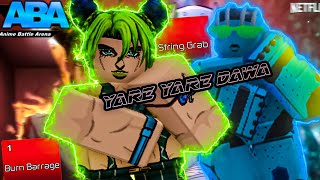 NEW JOLYNE CUJOH SHOWCASE NEW JOJO CHARACTER Anime Battle Arena ABA [upl. by Ennirak]