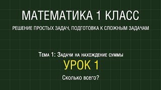 Математика 1 класс Урок 1 Сколько всего 2012 [upl. by Cocke408]